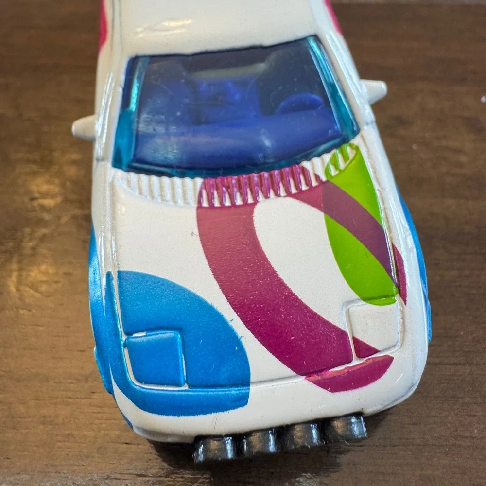 Hot Wheels Midnite Otto Diecast Car White Purple Green Blue 1990 Mattel Malaysia